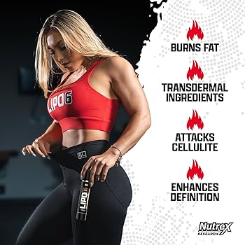 Nutrex Lipo 6 Defining Gel Fat Burner with Waist Trimmer Sweat