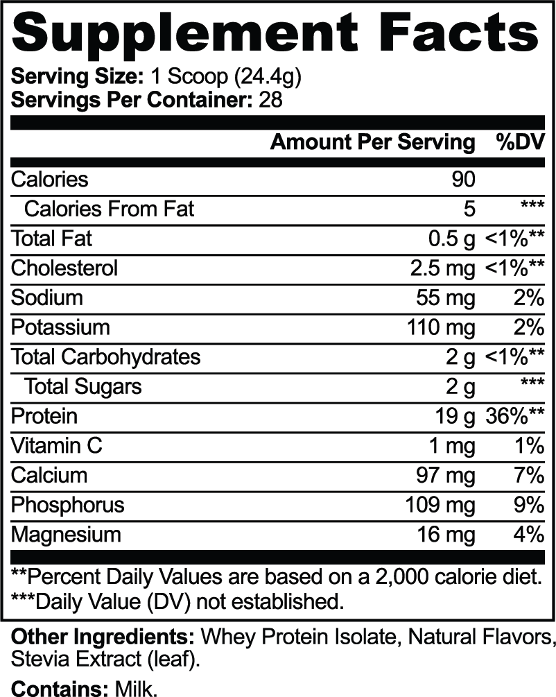Whey Isolate 100% Pure