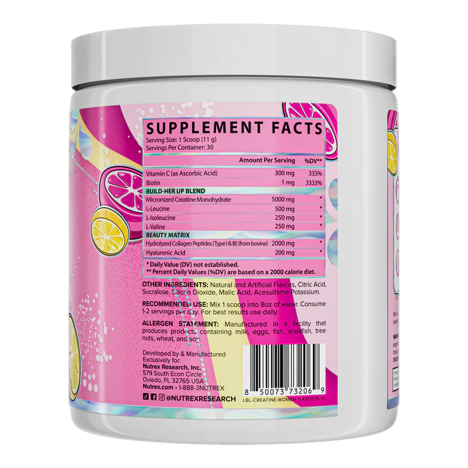 Nutrex Research Creatine for Women Booty & Beauty