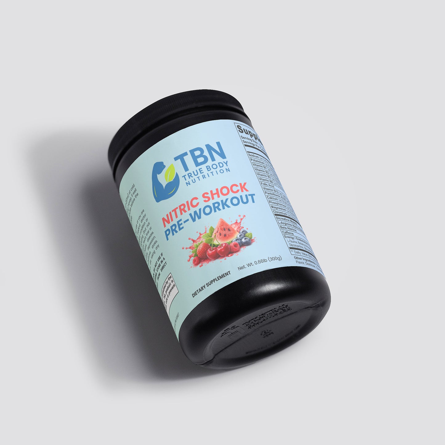 Polvo preentrenamiento Nitric Shock (ponche de frutas)