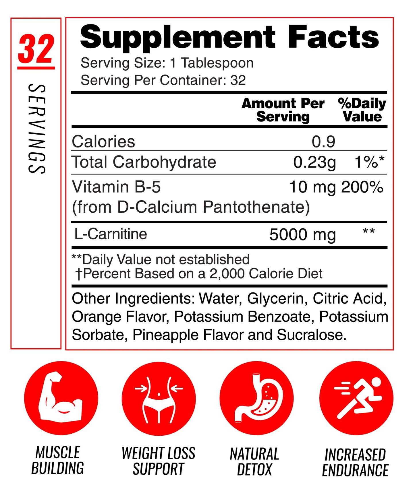 L- carnitina 5000mg